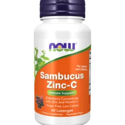Now Sambucus Zink + C 60 sugtabletter