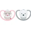 NUK Perfect Match Air Cat/Polarbear, stl 18-36 mån 2 st