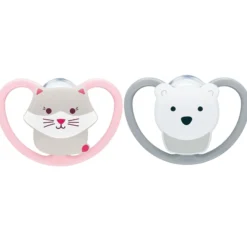NUK Perfect Match Air Cat/Polarbear, stl 18-36 mån 2 st