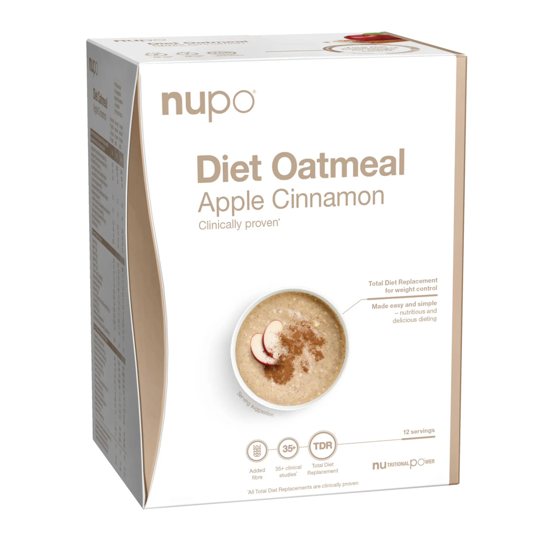 Nupo Diet Oatmeal Äpple Kanel 12 portioner