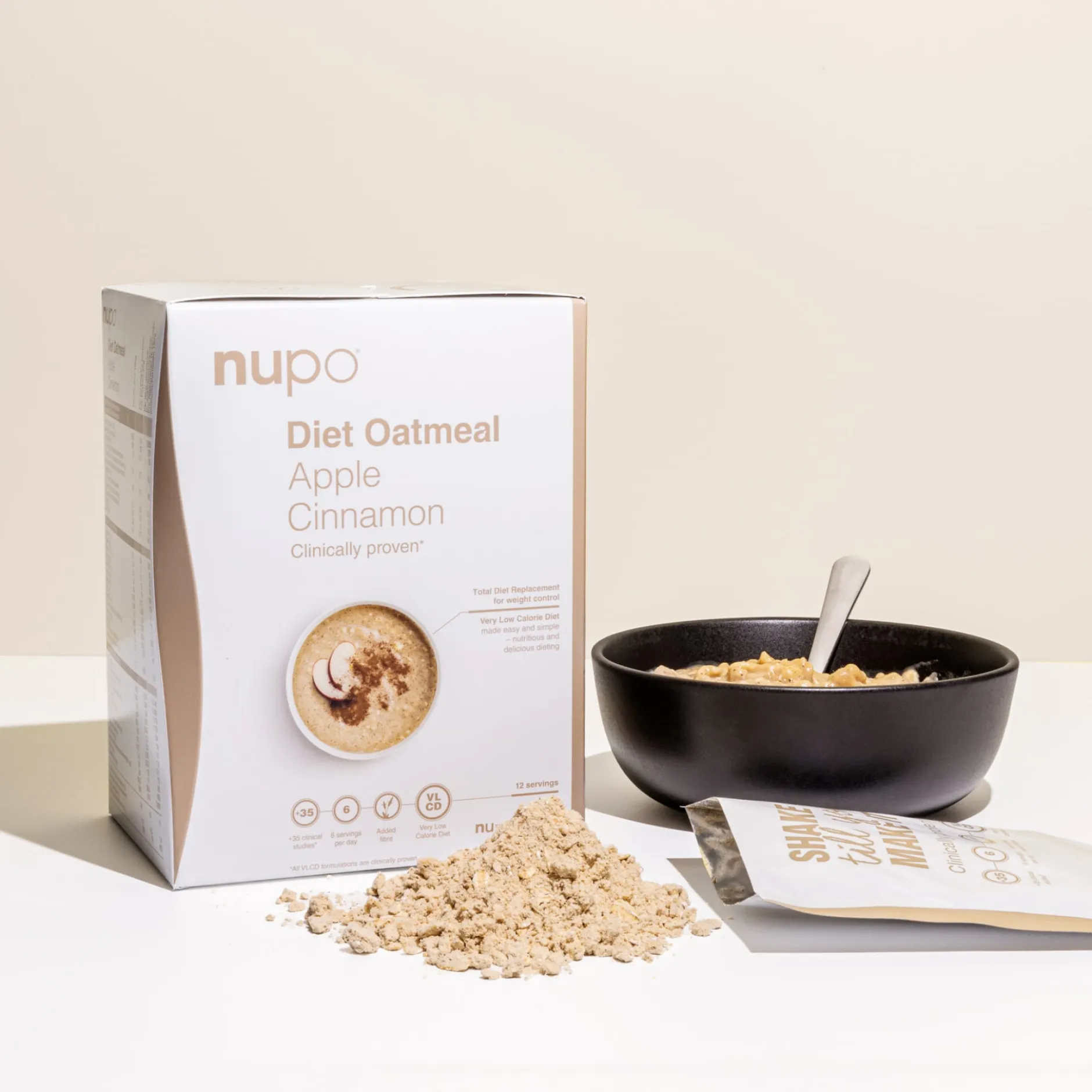 Nupo Diet Oatmeal Äpple Kanel 12 portioner