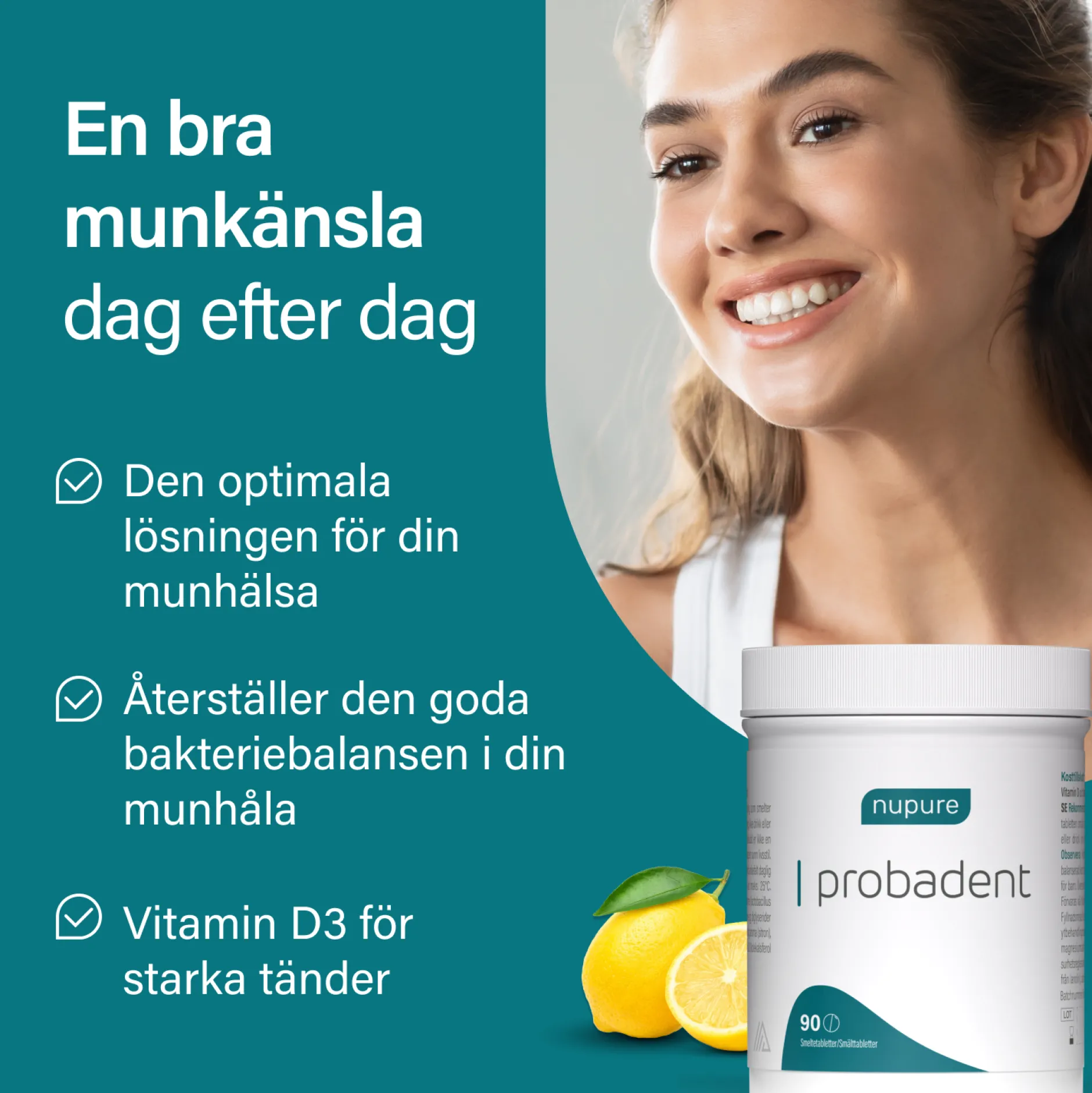 nupure probadent 90 tabletter