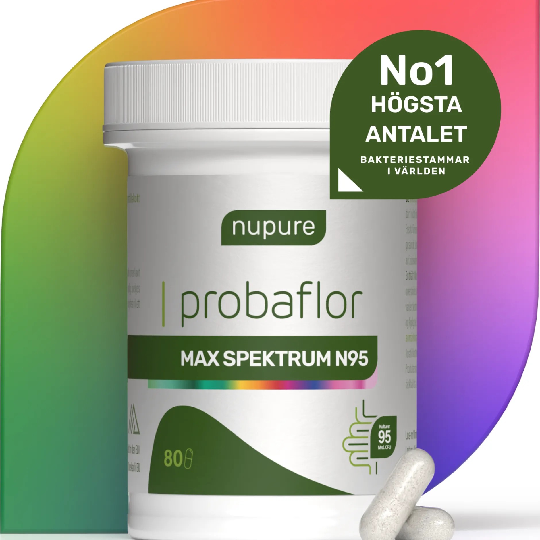Nupure Probaflor Max Spektrum N95 80 kapslar