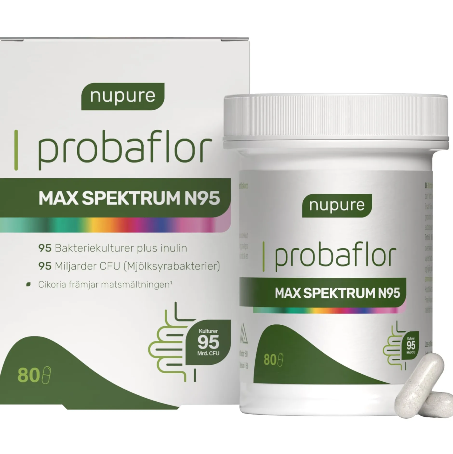 Nupure Probaflor Max Spektrum N95 80 kapslar