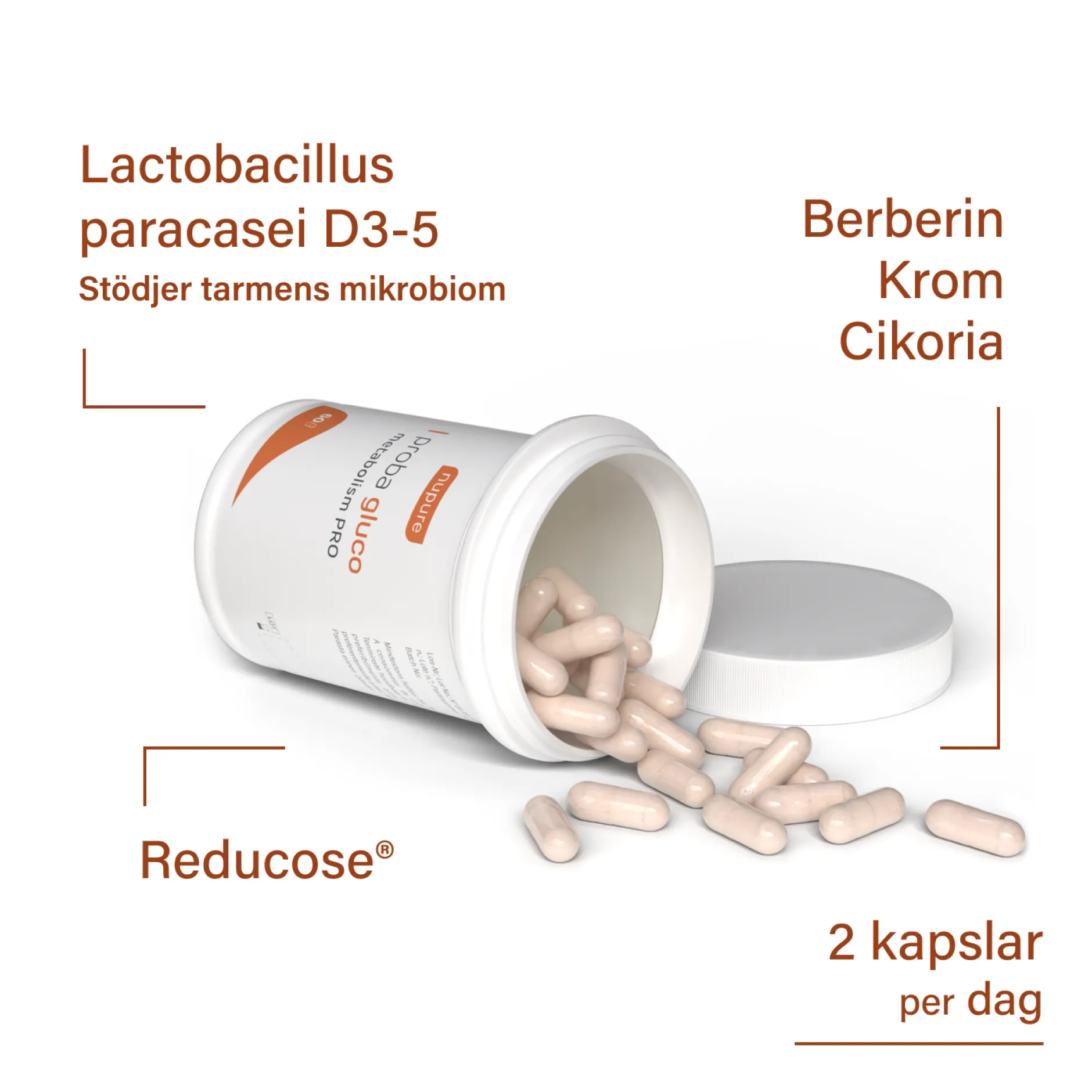 Nupure Proba Gluco Metabolism PRO 60 kapslar