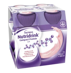 Nutridrink Compact Protein Jordgubbsmak 4 x 125 ml