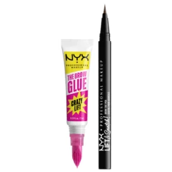NYX Professional Makeup Brow Tint Pen Ash Brown och The Brow Glue Crazy Lift