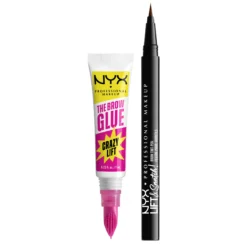 NYX Professional Makeup Brow Tint Espresso och The Brow Glue Crazy Lift