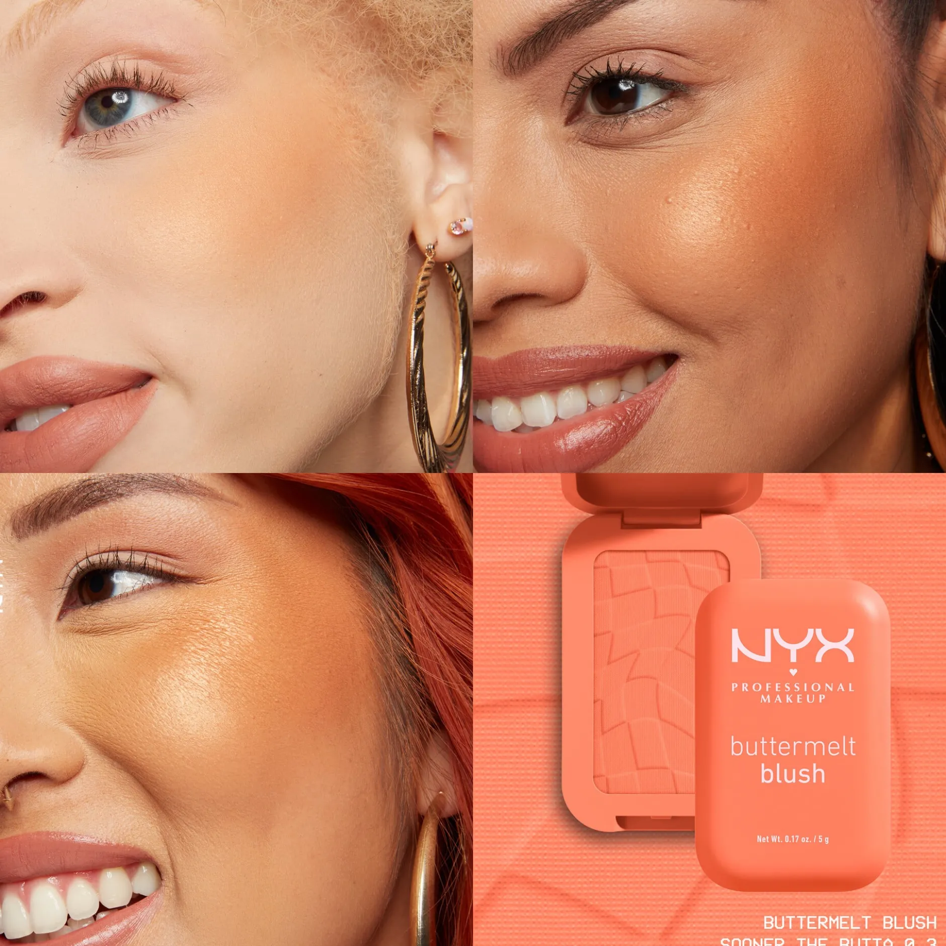 NYX Professional Makeup Buttermelt Blush 03 Sooner The Butta 5g