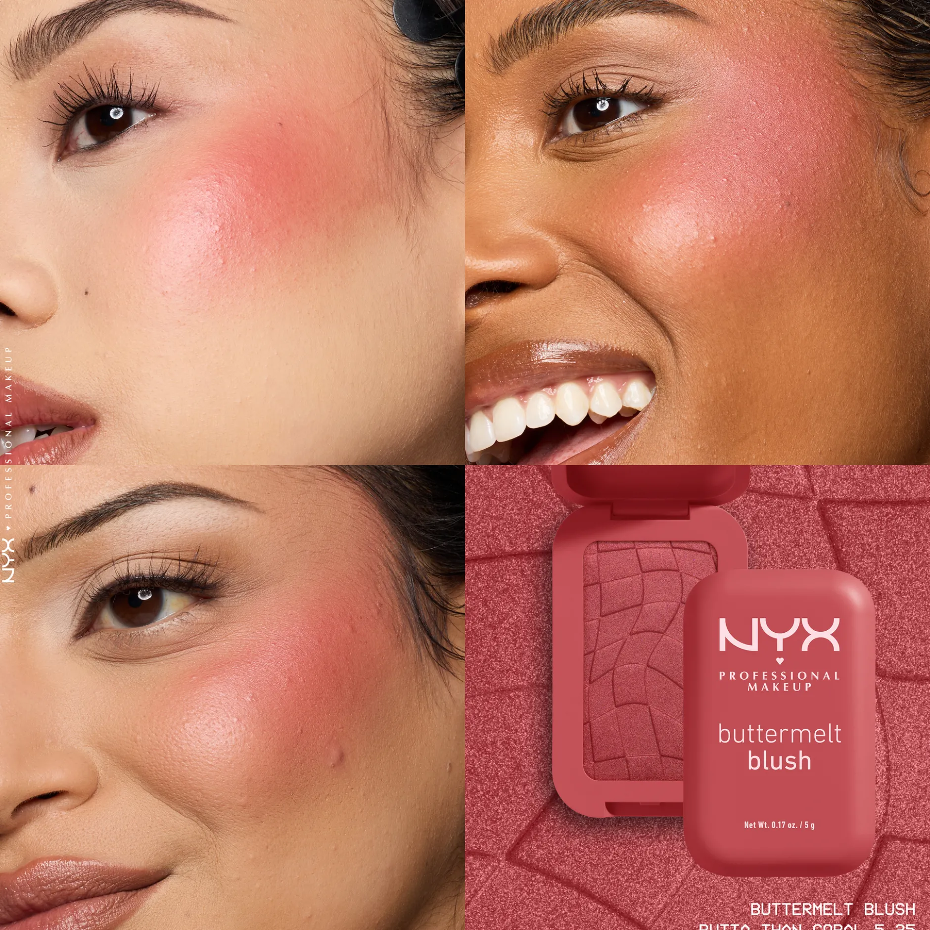 NYX Professional Makeup Buttermelt Rouge 05.25 Butta Than Coral 5g