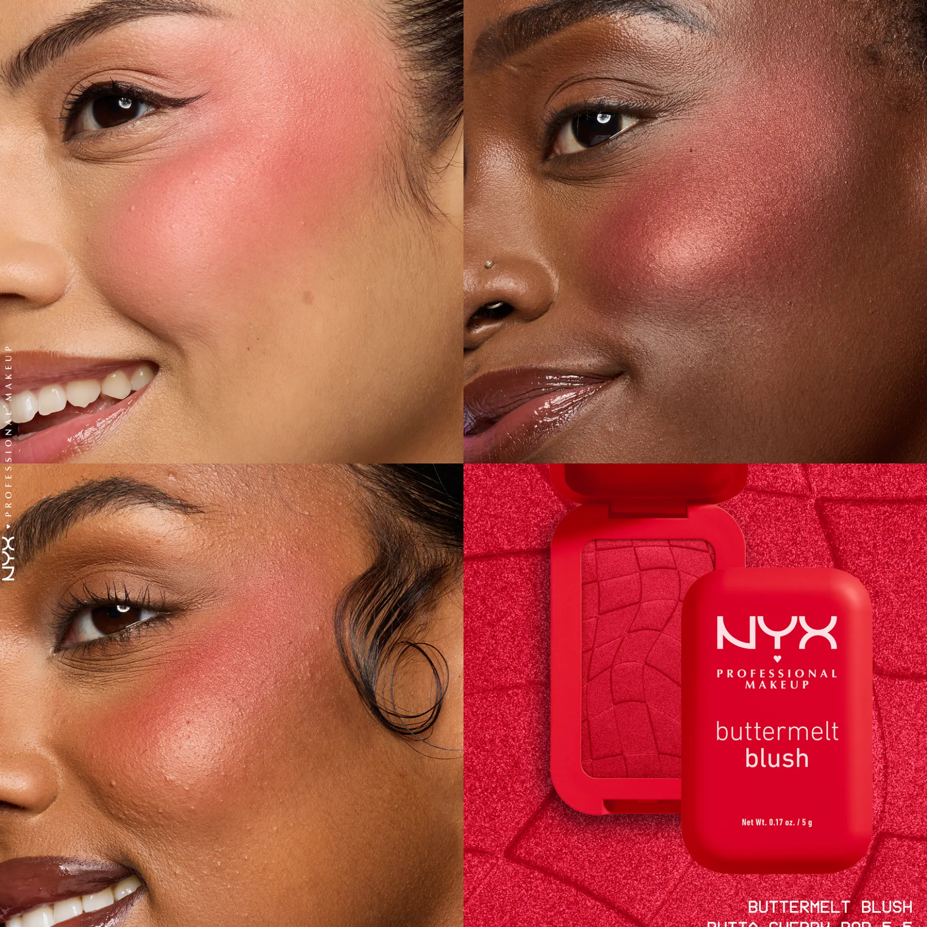 NYX Professional Makeup Buttermelt Rouge 5.25 Butta Cherry Pop 5g