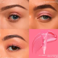 NYX Professional Makeup Lid Lingerie flytande ögonskugga 08 Push Up Pink 6 ml