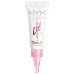 NYX Professional Makeup Lid Lingerie flytande ögonskugga 01 Satin Silver 6 ml