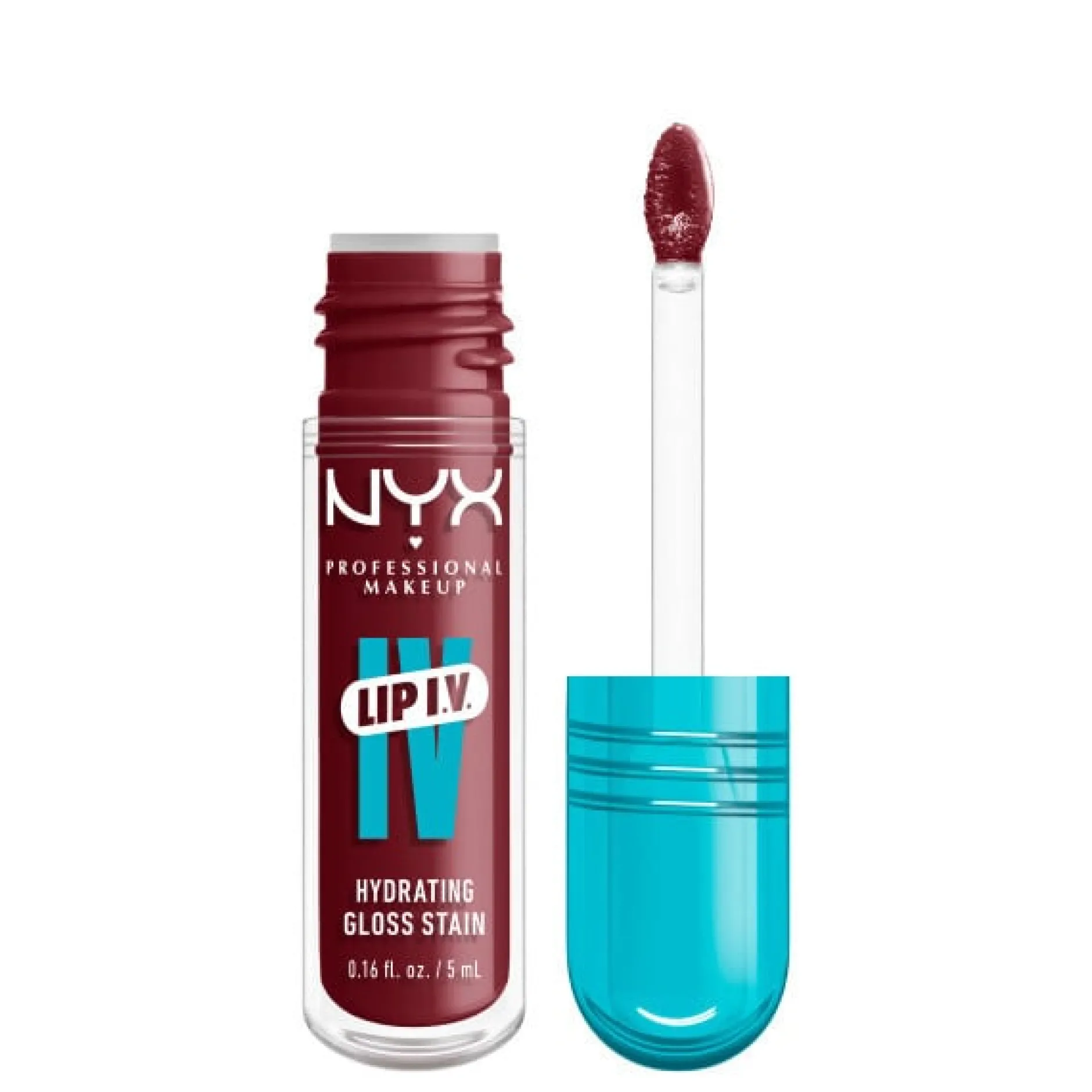 NYX Professional Makeup Lip I.V. Lip Gloss Stain 08 Drippin in Rose 5 ml