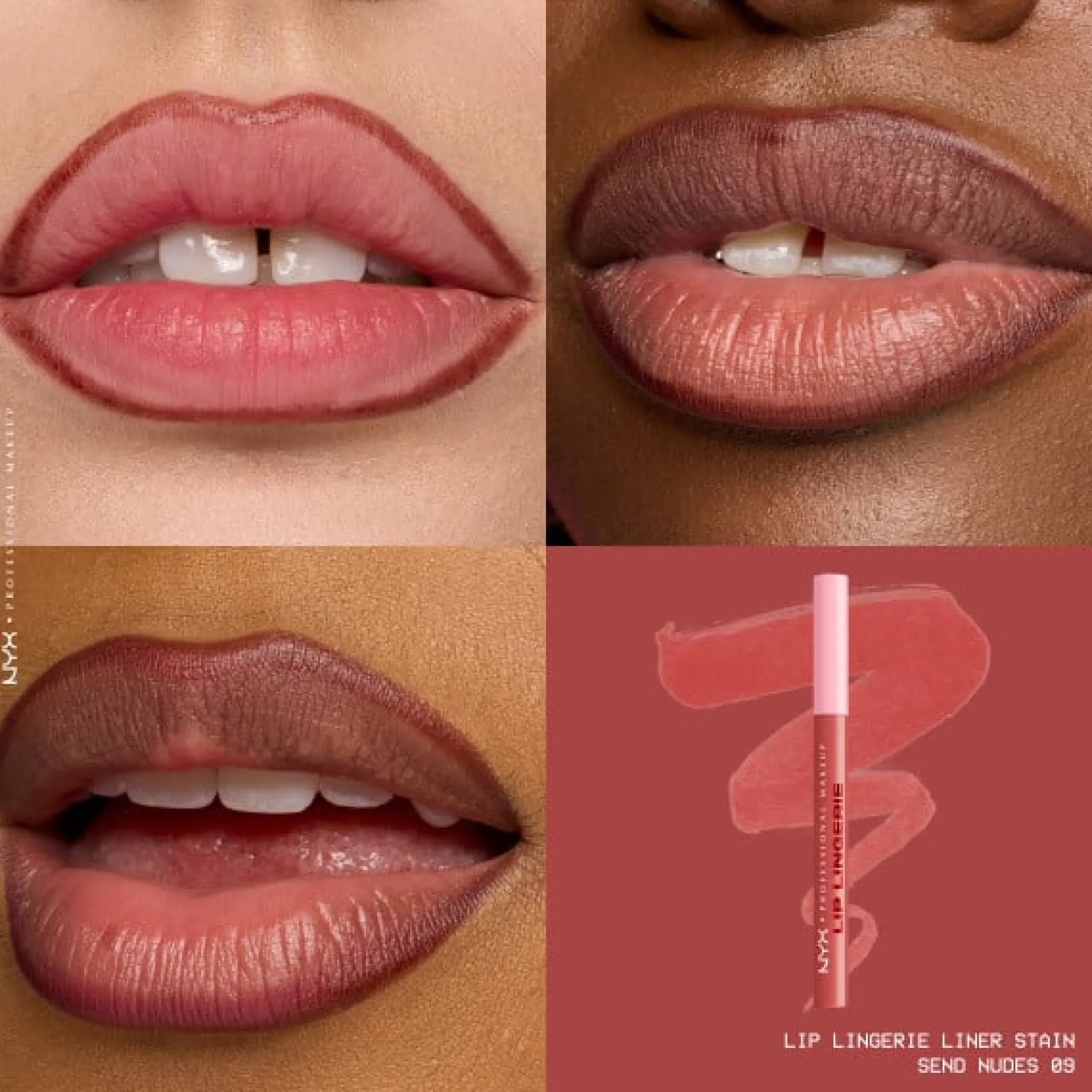 NYX Professional Makeup Lip Lingerie Liner Stain 09 Send Nudes 1 ml