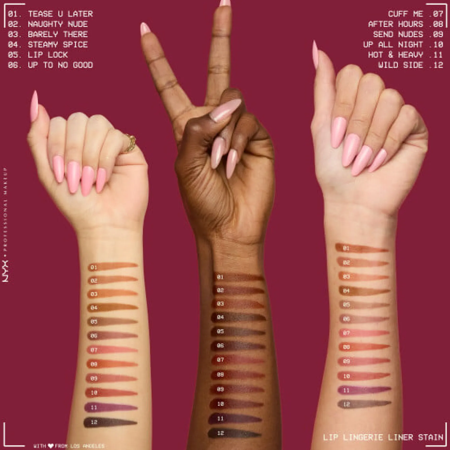 NYX Professional Makeup Lip Lingerie Liner Stain 02 Naughty Nude 1 ml