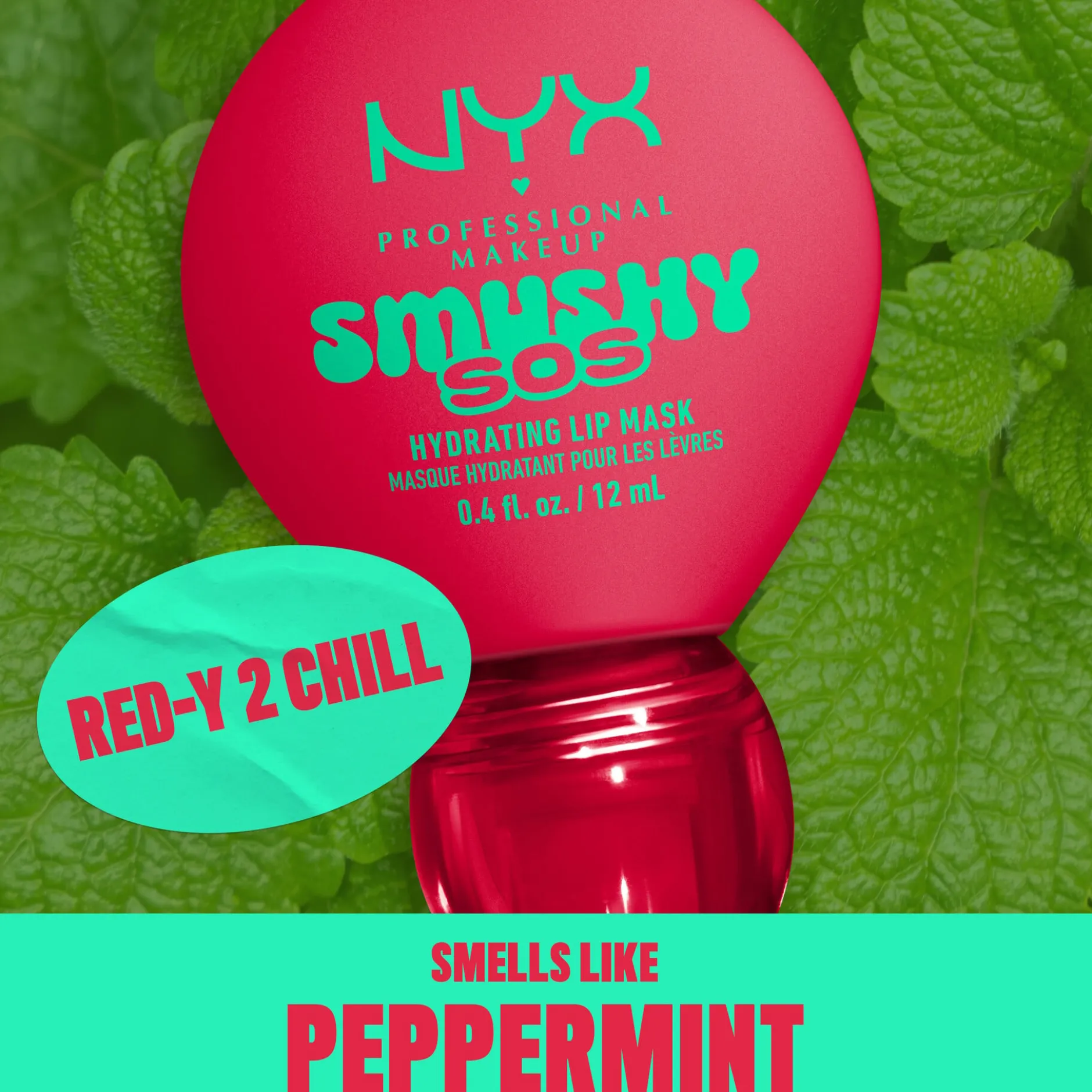 NYX Professional Makeup Smushy SOS Hydrating Läppmask 07 Red-y 2 Chill 12 ml