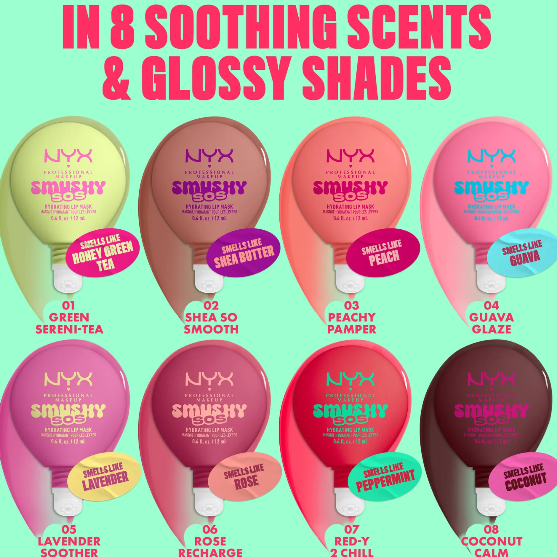NYX Professional Makeup Smushy SOS Hydrating Läppmask 02 Shea So Smooth 12 ml