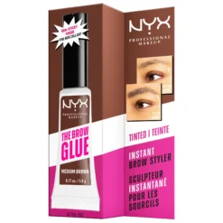 NYX Professional Makeup The Brow Glue Instant Styler 3 Medium Brown 5g