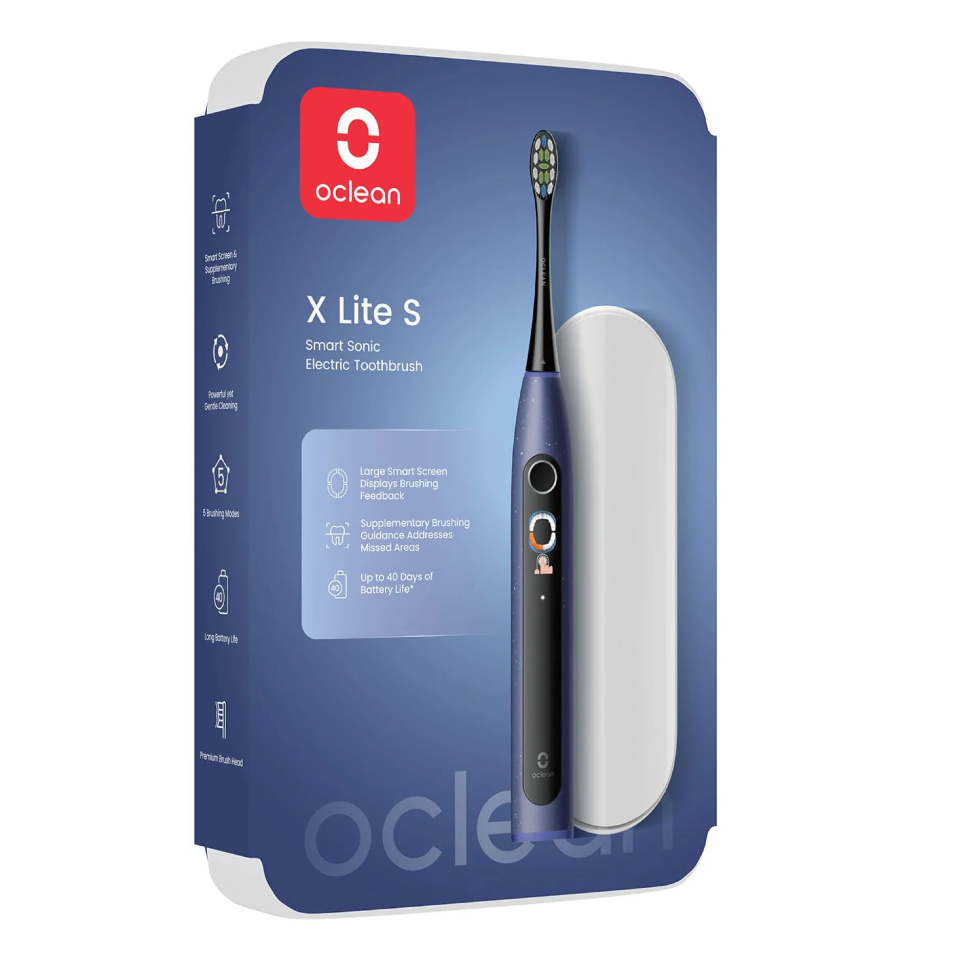 Oclean Elektrisk Tandborste X Lite Set Mörkblå