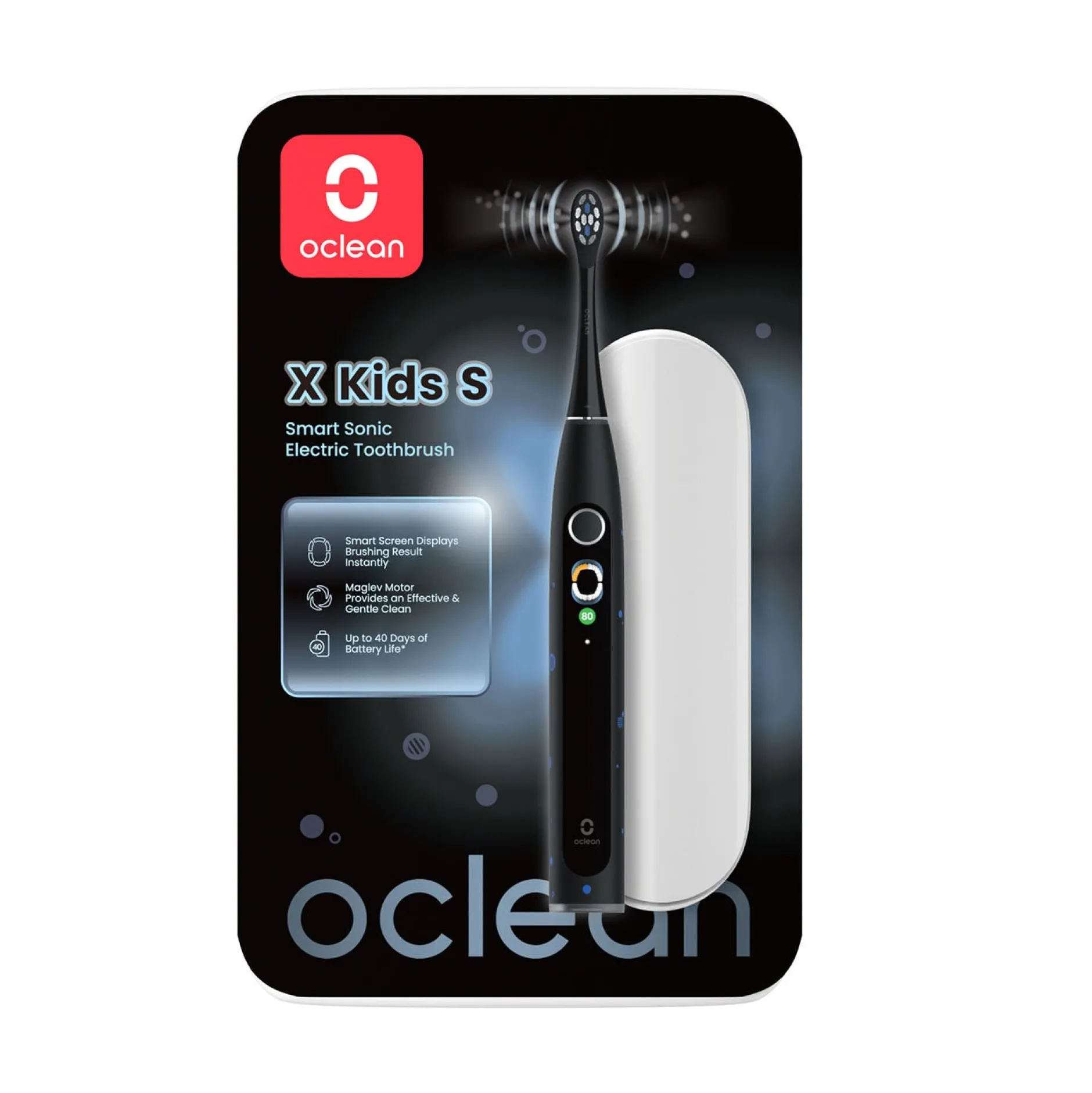 Oclean Elektrisk Tandborste X Kids Set Svart