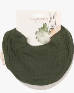Oh, Poppy! Juno Dregglisar Forest Green/Linen Beige 2 st