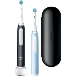 Oral-B iO 3 Duopack 2 eltandborstar, 2 huvuden, 1 resefodral