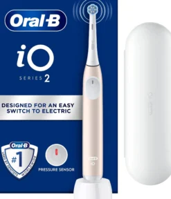 Oral-B iO 2 Eltandborste Calm Pink med resefodral