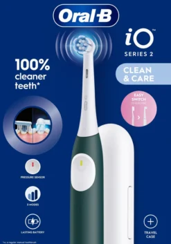Oral-B iO 2 Eltandborste Forest Green med resefodral