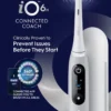 Oral-B iO6 Eltandborste Grå 2 Tandborsthuvuden, Resefodral & Hållare till borsthuvud 1 st