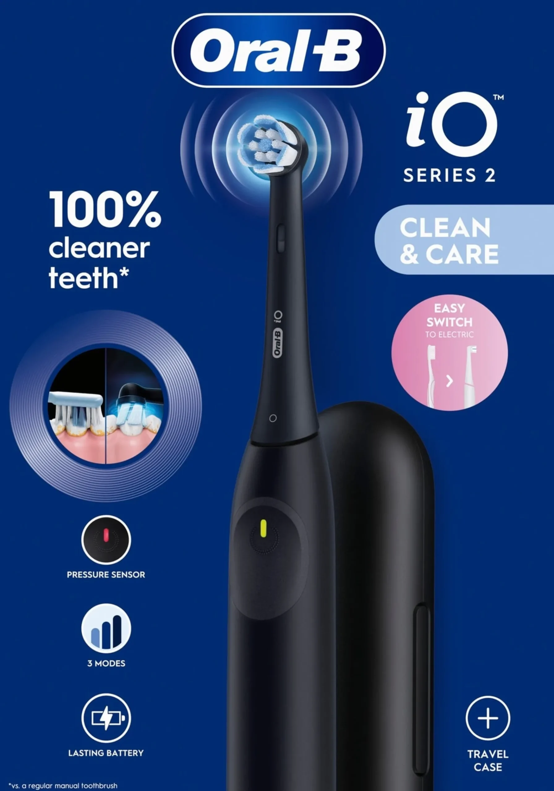 Oral-B iO 2 Eltandborste Night Black