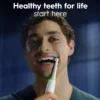 Oral-B iO9 Eltandborste Vit 2 Tandborsthuvuden, Resefodral med laddare & Hållare till borsthuvud