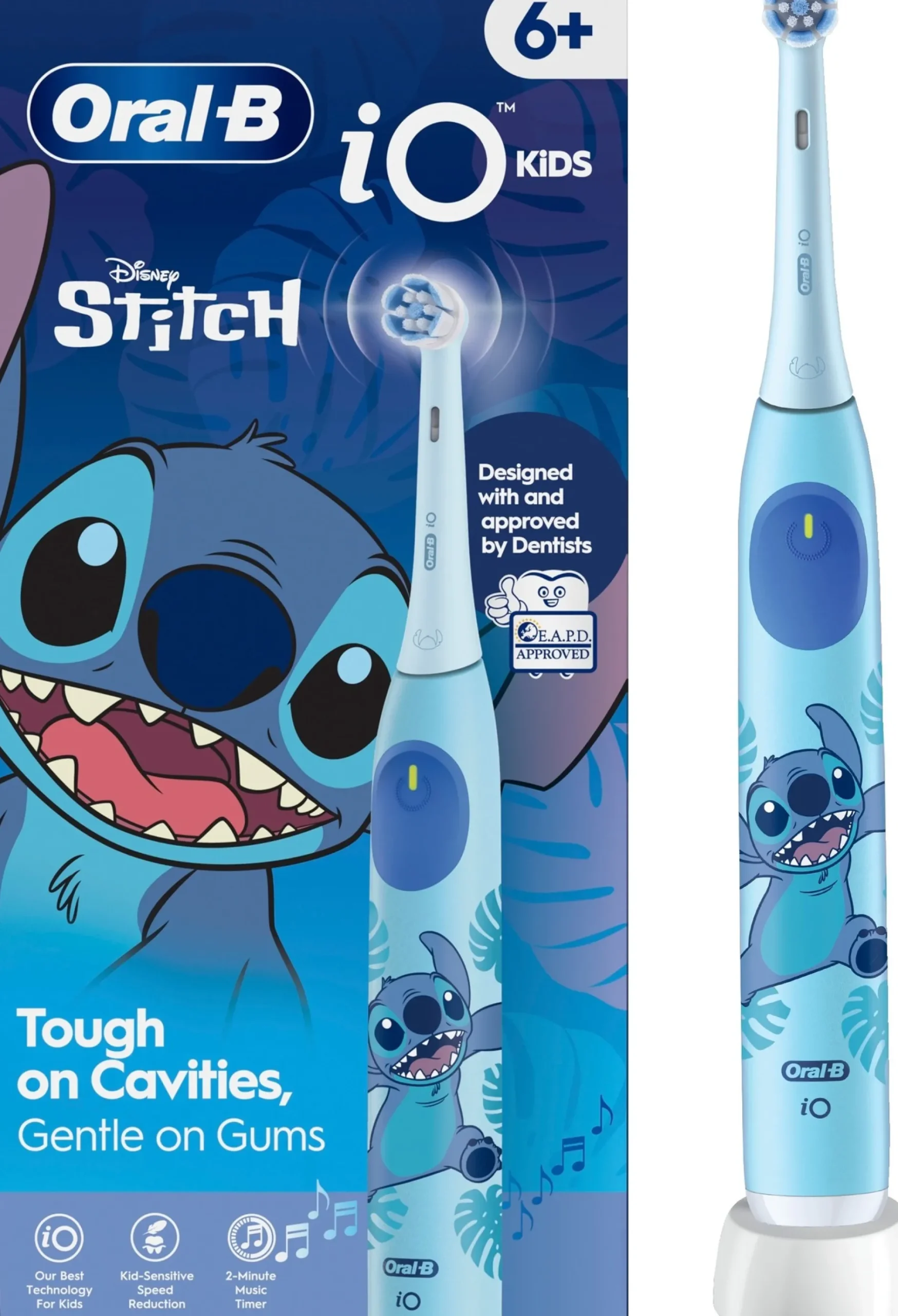 Oral B iO Kids Disney Stitch Eltandborste 1 tandborsthuvud