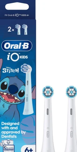 Oral B iO Kids Disney Stitch Tandborsthuvuden för Barn över 6 år 2 st