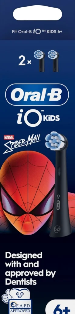 Oral B iO Kids Marvel Spider Man Tandborsthuvuden för Barn över 6 år 2 st