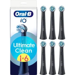 Oral-B iO Ultimate Clean Tandborsthuvuden Svart 6 st