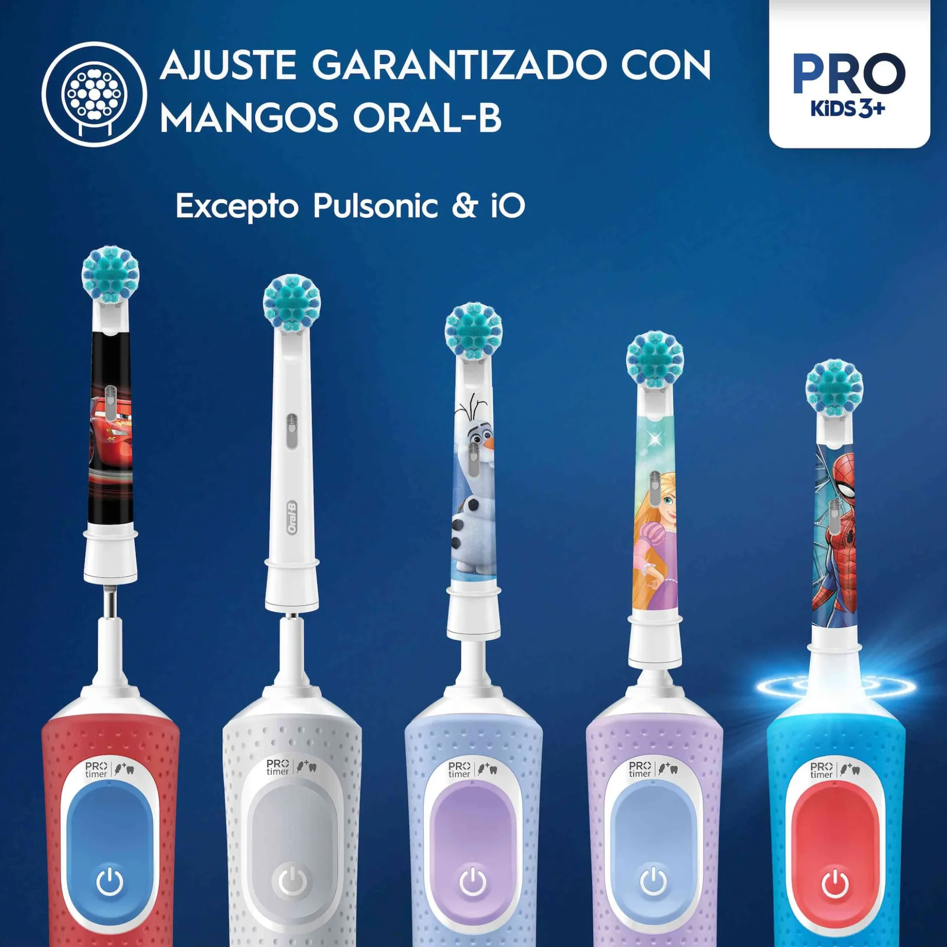 Oral-B Pro Kids Tandborsthuvud Spiderman 3 st