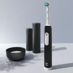 Oral-B Pro 1 Svart eltandborste, 2 huvuden