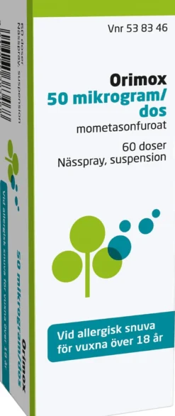 Orimox Nässpray 50 mikrogram/dos,60 doser
