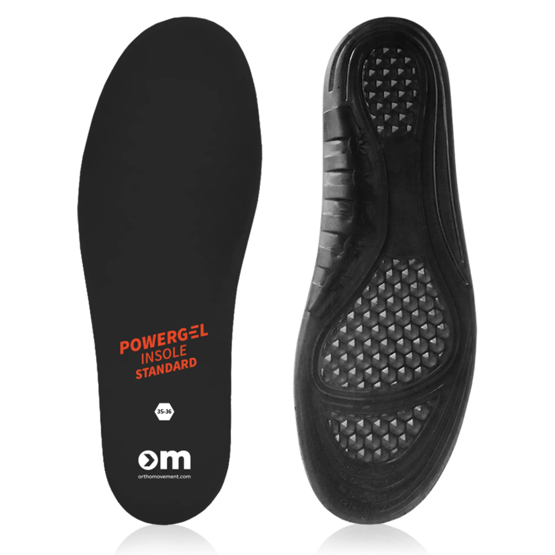 ORTHO MOVEMENT OM Standard Powergel Insole - 45-46