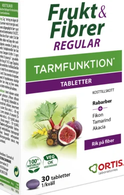 Ortis Frukt & Fibrer Normal Tarmfunktion 30 st