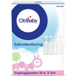 Otri-Baby Engångspipetter Saltvattenlösning För Spädbarn 18 x 5 ml