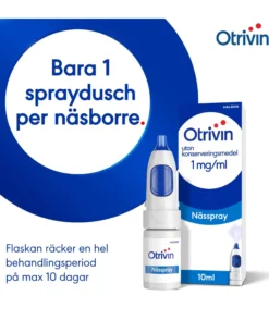 Otrivin utan konserveringsmedel nässpray 1mg/ml 10ml