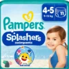 Pampers Splashers Baby Shark Edition Engångsbadblöjor Stl 4-5 (9kg-15kg) 11 st