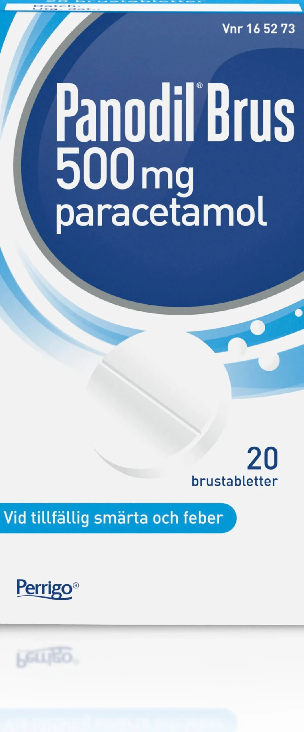 Panodil Brus 500mg paracetamol 20 brustabletter