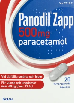 Panodil Zapp filmdragerad tablett 500mg 20 tabletter