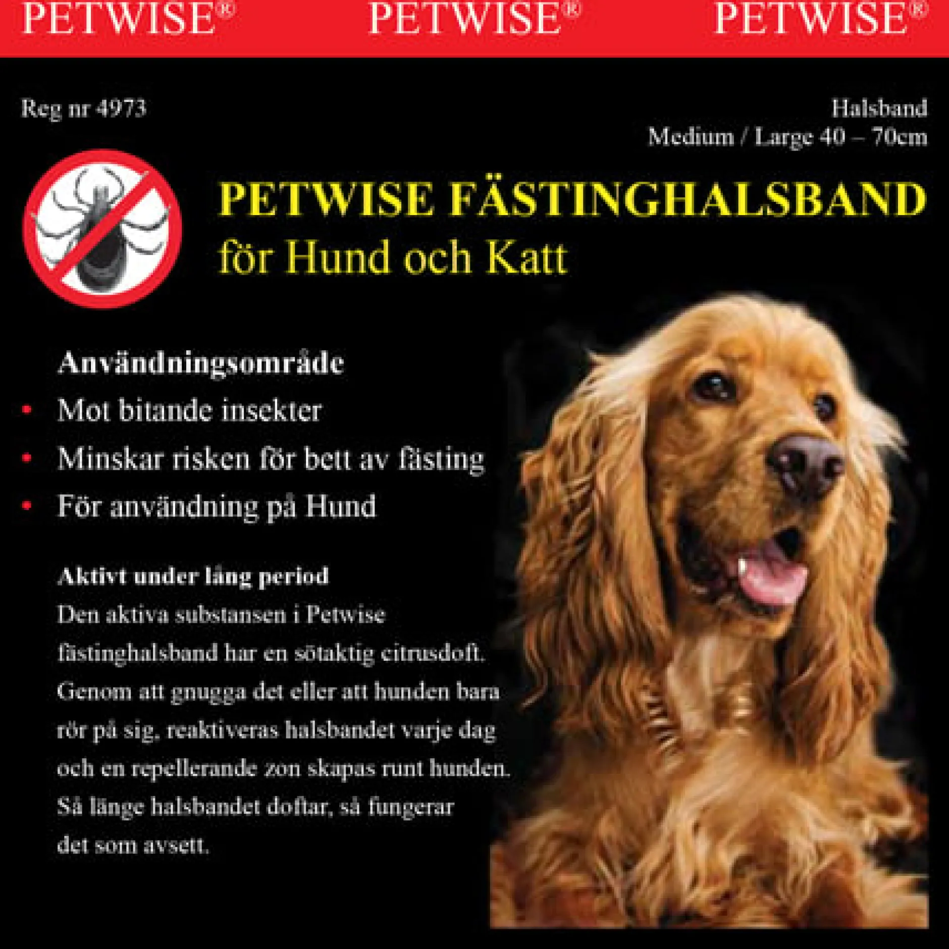 Petwise Fästinghalsband för Hund Medium/Large