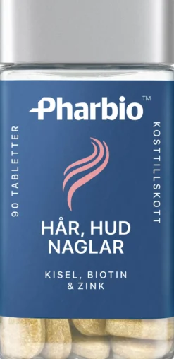 Pharbio Hår, Hud & Naglar 90 tabletter