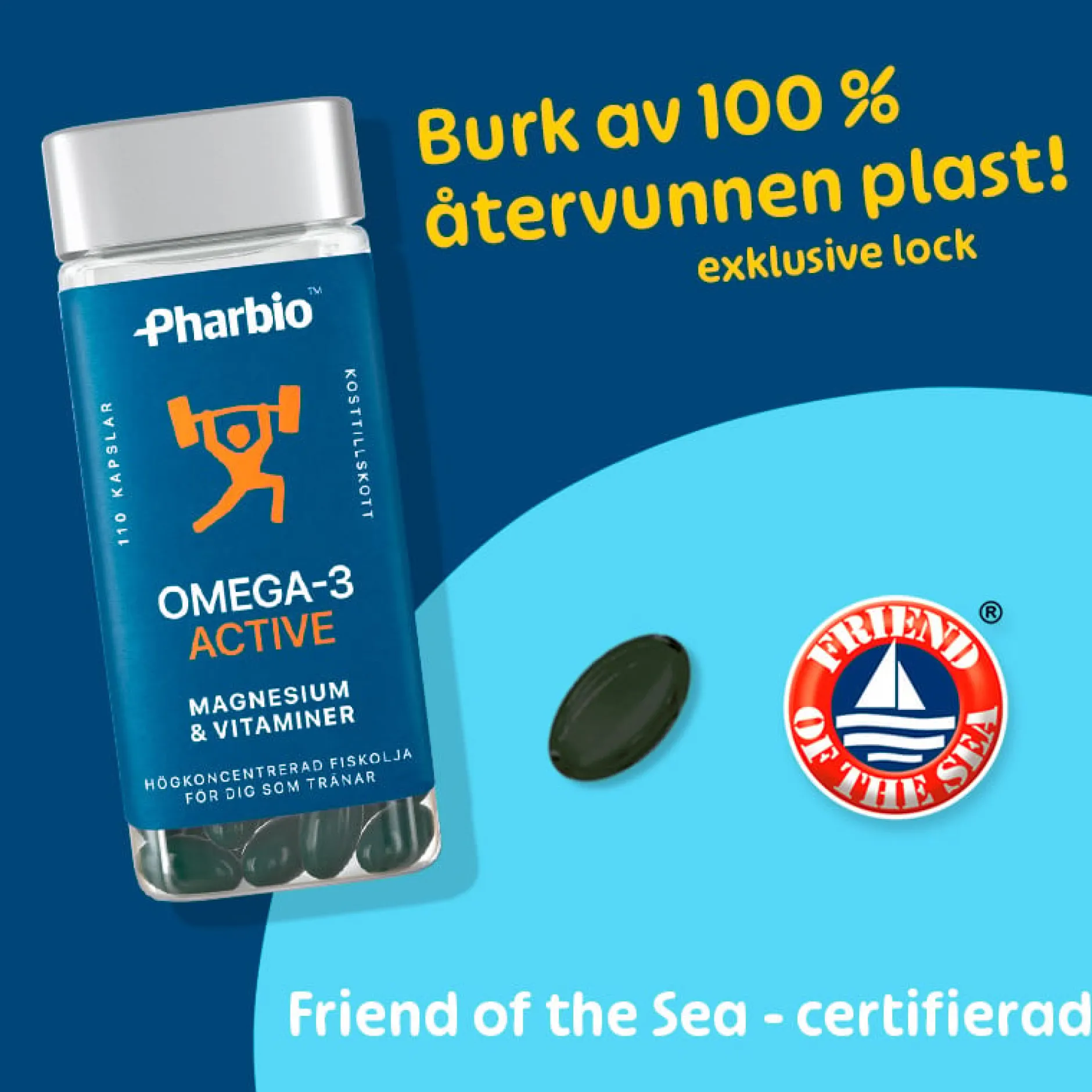Pharbio Omega-3 Active 110 kapslar