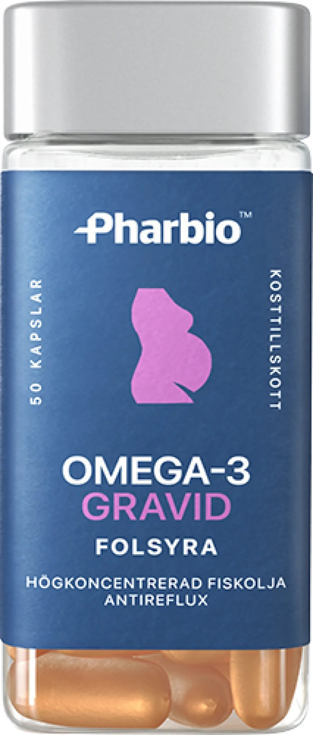 Pharbio Omega-3 Gravid 50 kapslar
